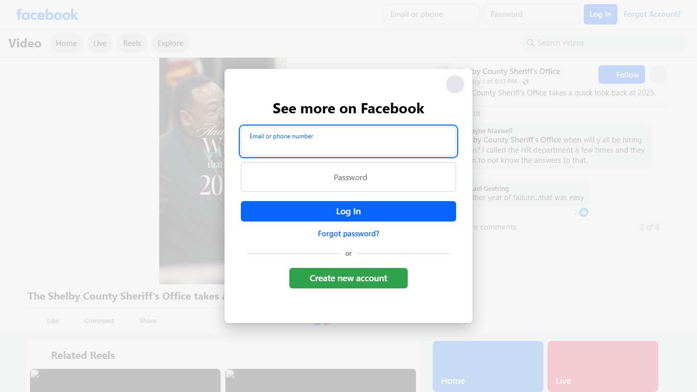 The Shelby County Sheriff's Office takes a quick look back at 2025. Shelby County Sheriff's Office Facebook